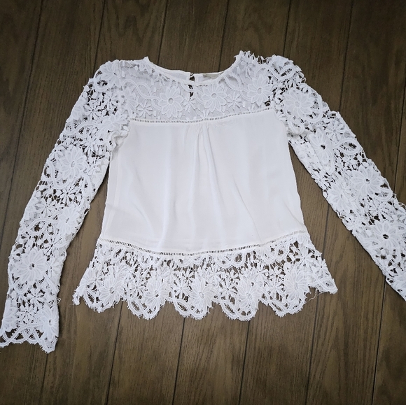 Altar'd State Tops - Altar'd State White Lace Blouse